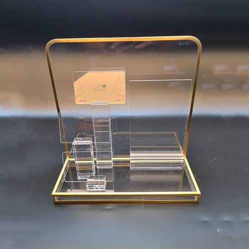 金御满 金属框化妆品美容品展示架的美学与实用之道